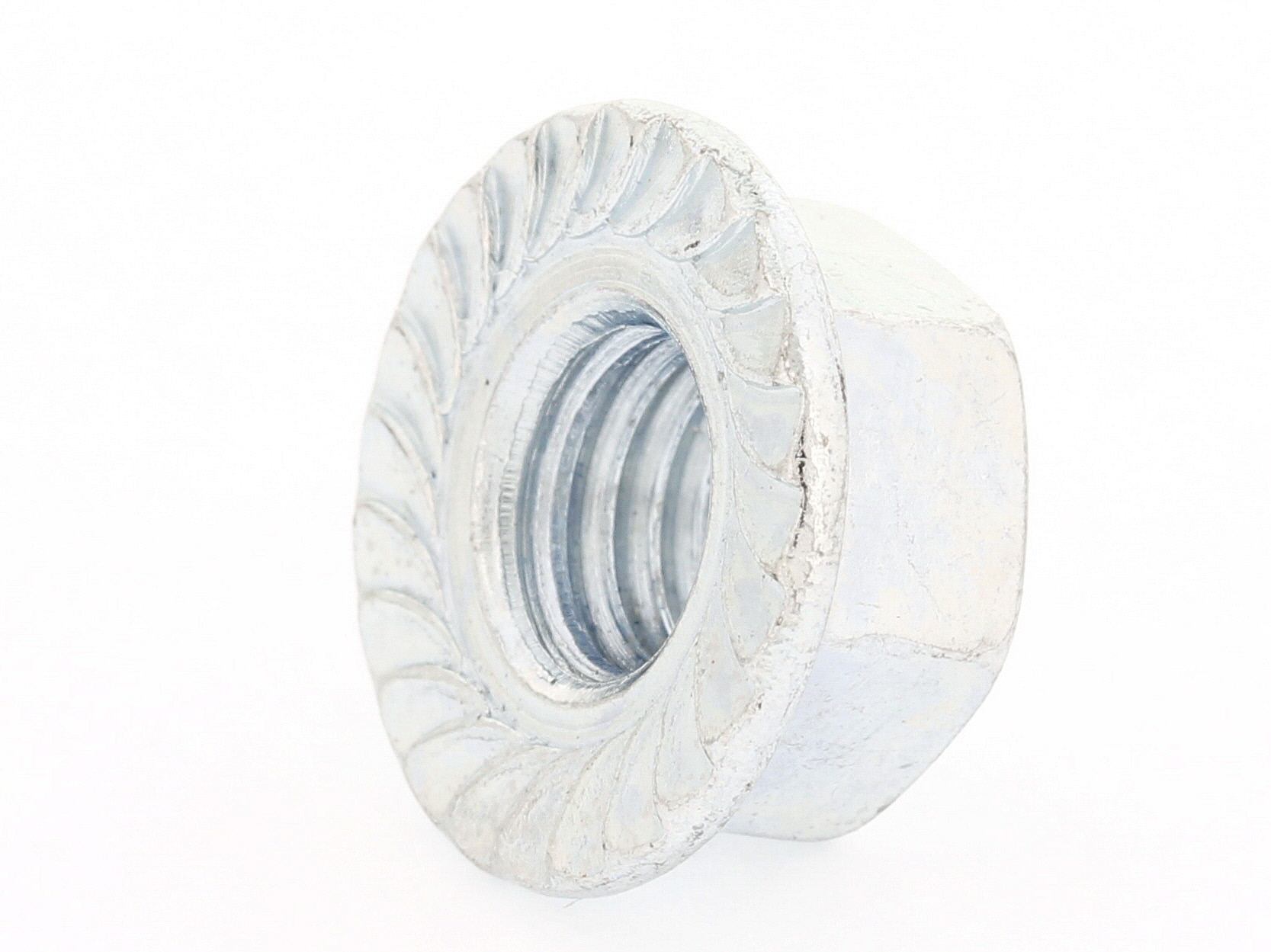 FLENSEMUTTER MED SERRATERING DIN 6923 8 ELFORSINKET